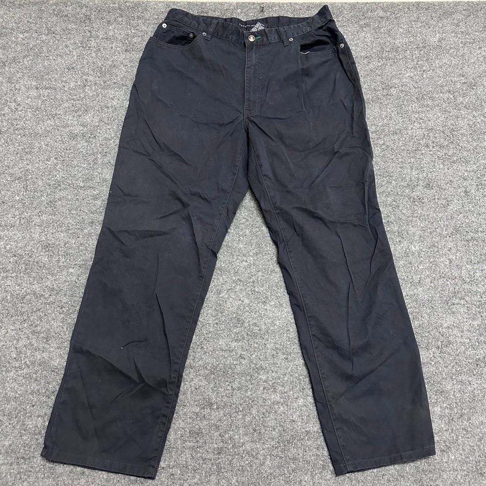 Tommy Hilfiger Pants Mens Size 36/32 Navy Blue Straight Leg Casual Cotton Chino
